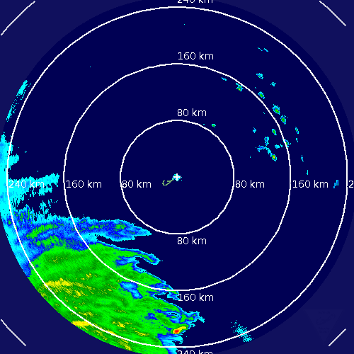 Bermuda Radar Recording of Hurricane Gonzalo (2014) Approach