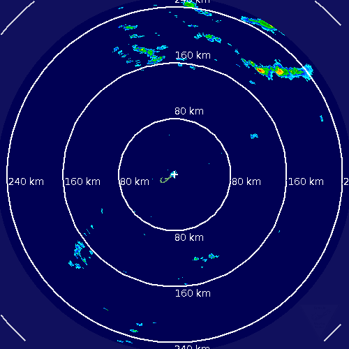Bermuda Radar Recording of Hurricane Gonzalo (2014) Approach