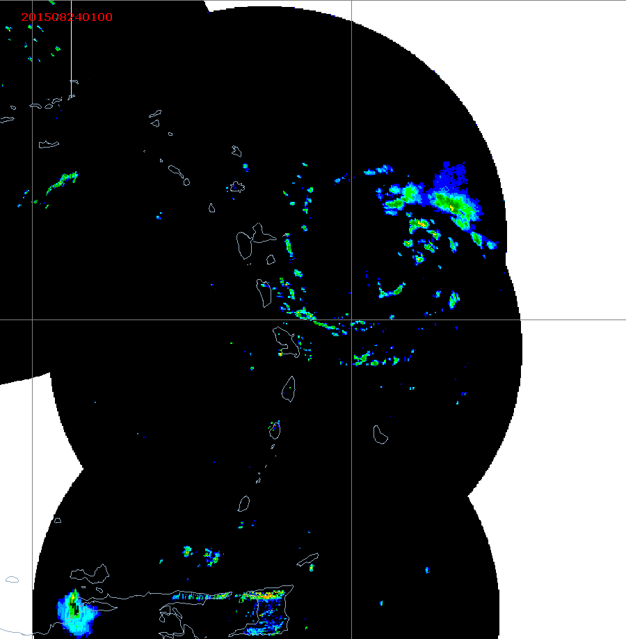 Barbados Weather East Caribbean Radar Animation for Danny (Aug 2015) Approach