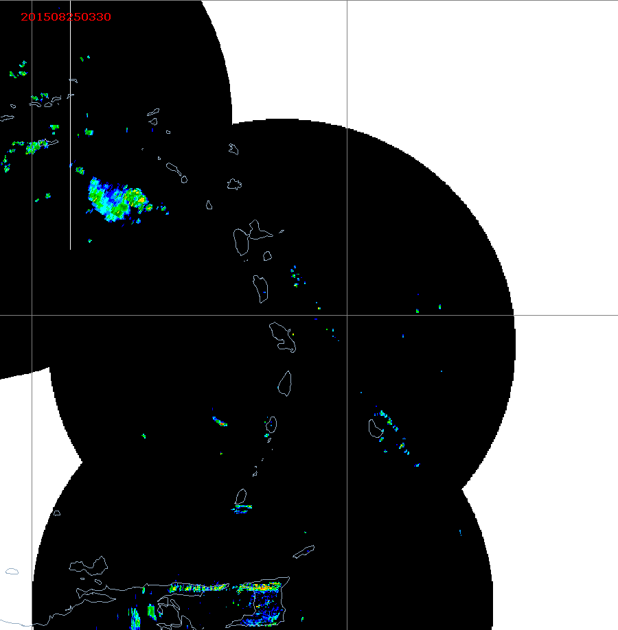 Barbados Weather East Caribbean Radar Animation for Danny (Aug 2015) Approach