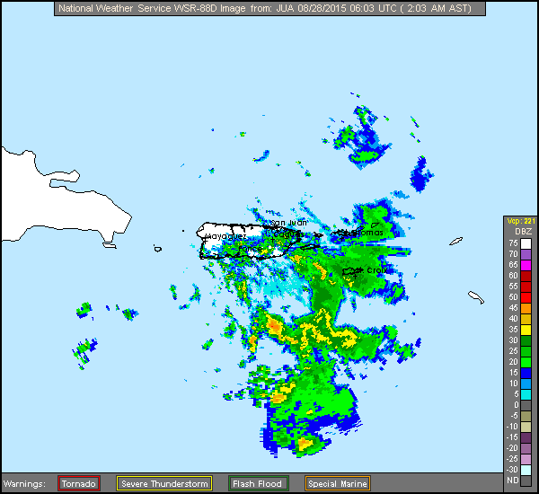 Erika (2015)  Approach Puerto Rico Radar Recording