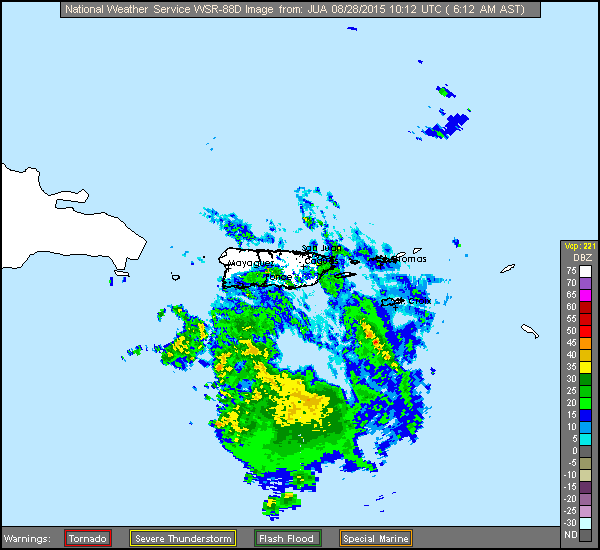 Erika (2015)  Approach Puerto Rico Radar Recording
