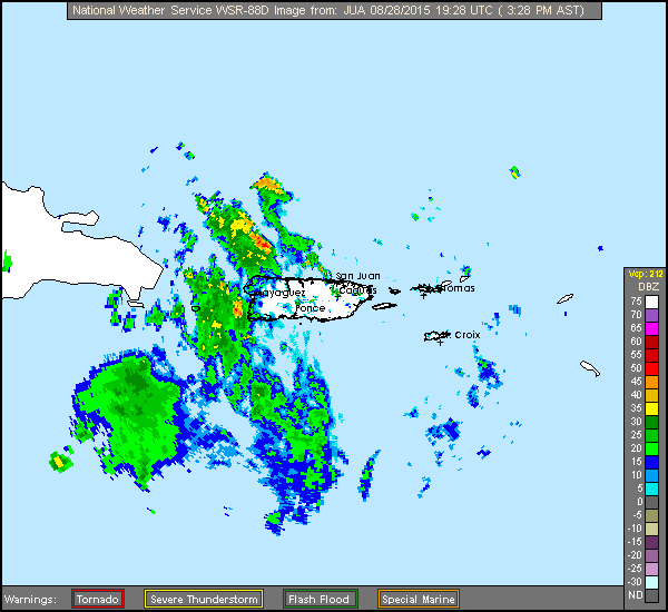 Erika (2015)  Approach Puerto Rico Radar Recording