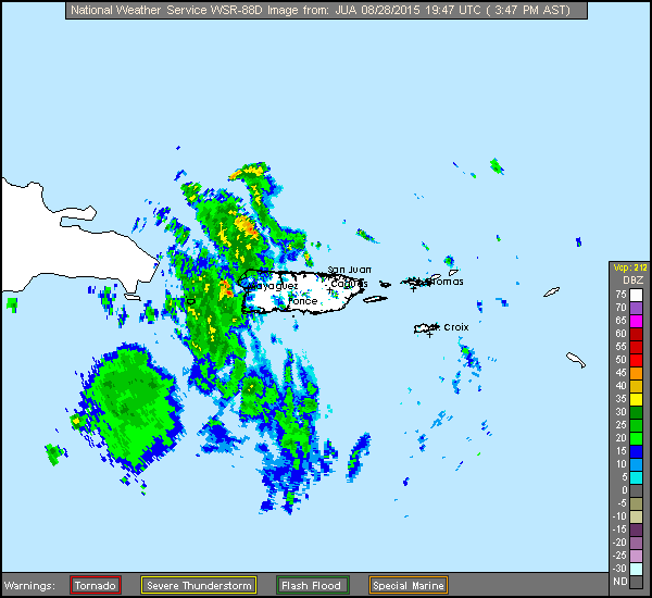Erika (2015)  Approach Puerto Rico Radar Recording