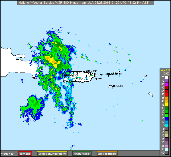 Erika (2015)  Approach Puerto Rico Radar Recording