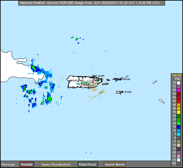 Erika (2015)  Approach Puerto Rico Radar Recording