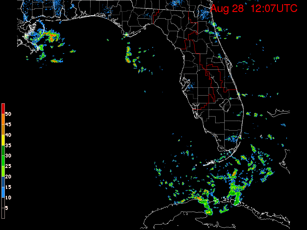 Florida Radar Recording From SFWMD for Hermine (2016) Florida Approach (Aug 2016)