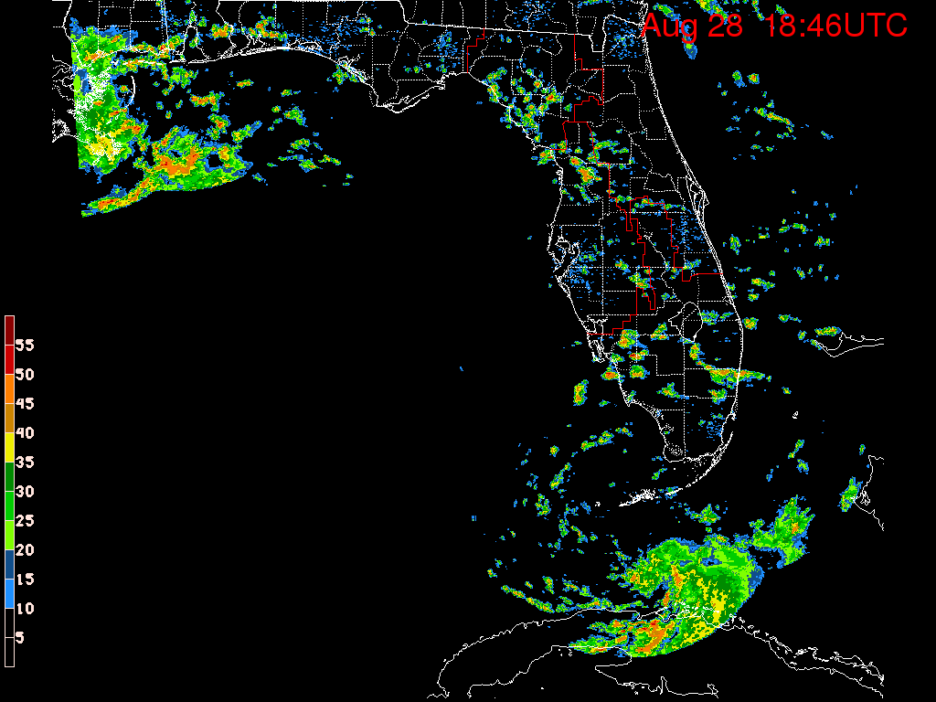 Florida Radar Recording From SFWMD for Hermine (2016) Florida Approach (Aug 2016)