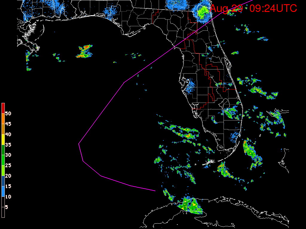 Florida Radar Recording From SFWMD for Hermine (2016) Florida Approach (Aug 2016)