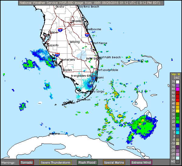 Long Range Miami/Key West/Tampa Radar Recording of Hermine (2016) Approach