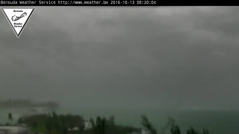 Bermuda Weather Service Webcam Recording of Nicole (2016) Approach