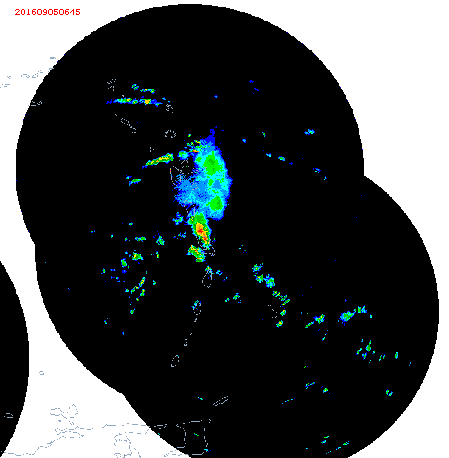 Barbados Weather Caribbean Radar Mosaic Animation for 92L Sep 2016 Approach