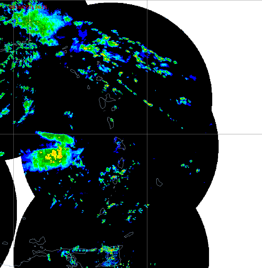 Barbados Weather Caribbean Radar Mosaic Animation for Earl 2016 Approach
