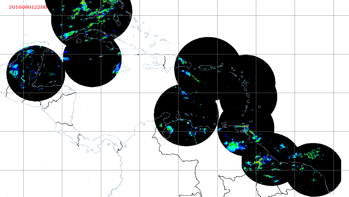 Barbados Weather Caribbean Radar Mosaic Animation for Earl 2016 Approach