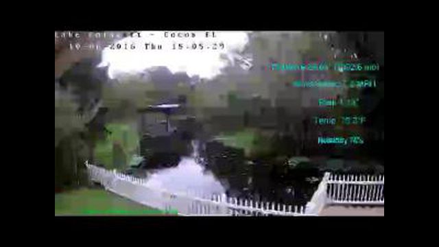 Flhurricane Cocoa Lake Poinsett Canal Cam (Matthew)