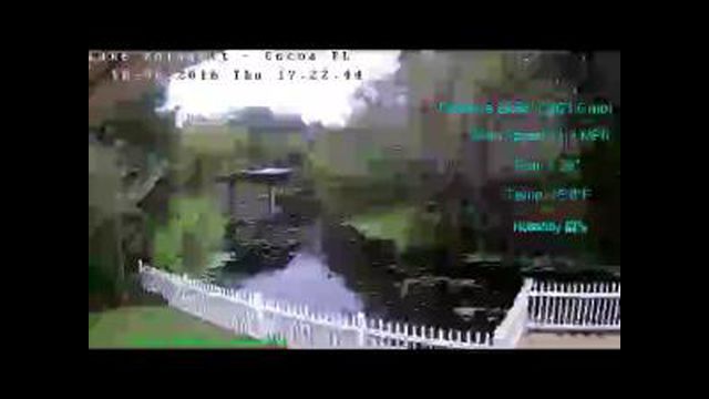 Flhurricane Cocoa Lake Poinsett Canal Cam (Matthew)