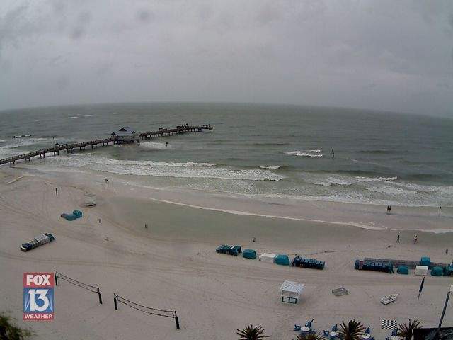 Clearwater Beach: Hilton Cam  recording approach of Tropical Storm Colin (June 2016)