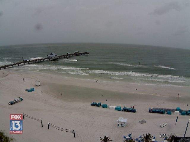 Clearwater Beach: Hilton Cam  recording approach of Tropical Storm Colin (June 2016)