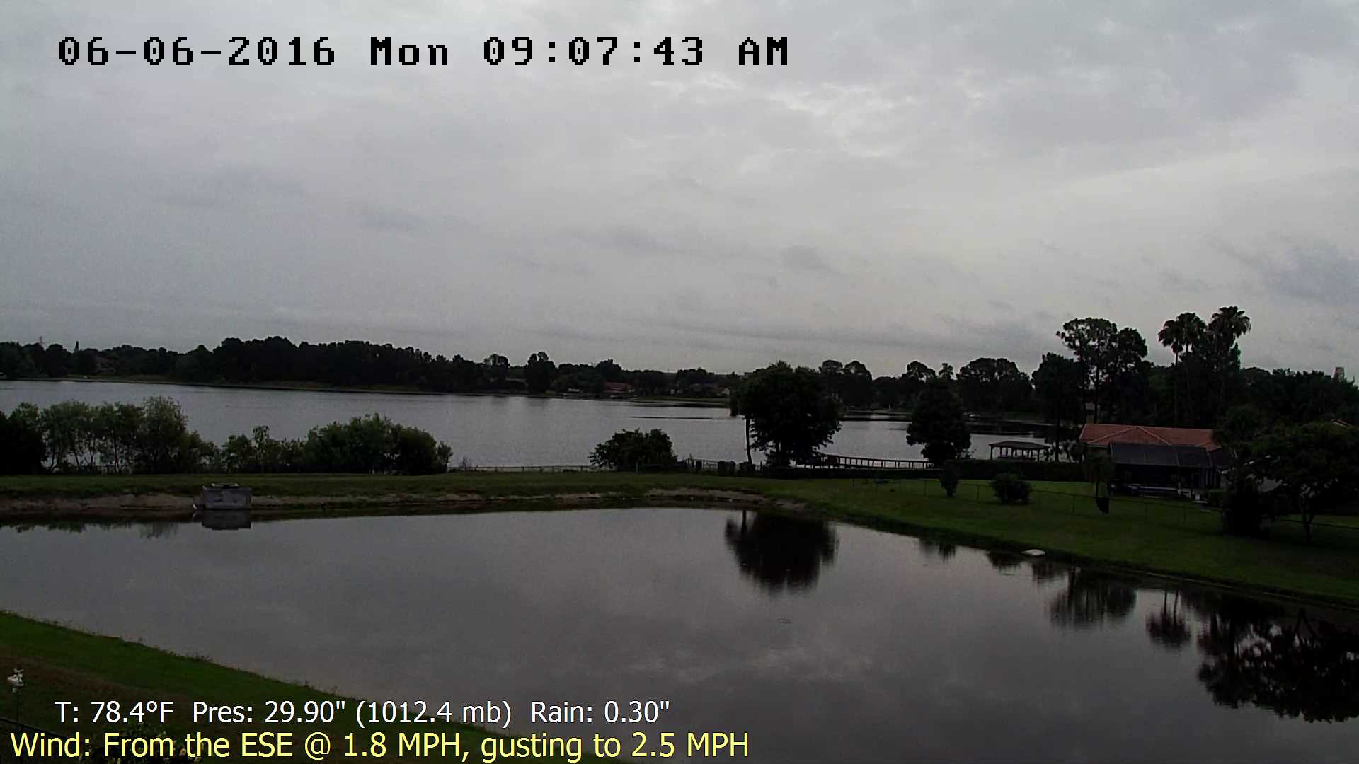 Flhurricane Orlando Cam recording approach of Tropical Storm Colin (June 2016)