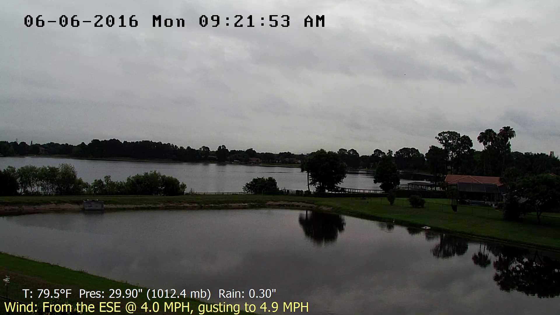 Flhurricane Orlando Cam recording approach of Tropical Storm Colin (June 2016)