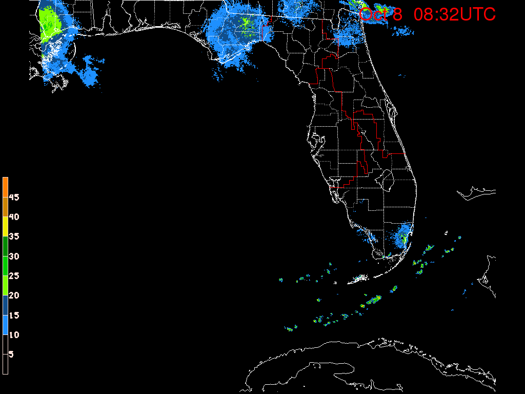 Florida Radar Recording From SFWMD for Matthew (2016) Florida Approach