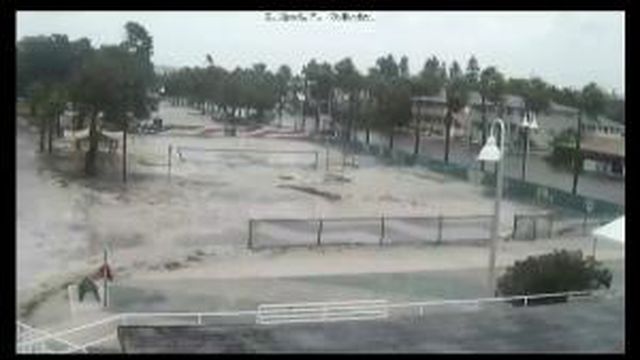 Gulfport, FL South Shore Blvd Volleyball Webcam Recording Colin Approach (2016)