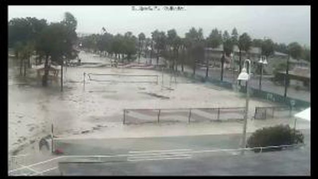Gulfport, FL South Shore Blvd Volleyball Webcam Recording Colin Approach (2016)