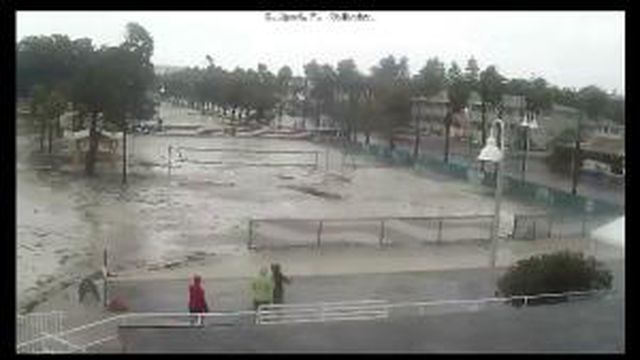 Gulfport, FL South Shore Blvd Volleyball Webcam Recording Colin Approach (2016)
