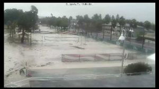 Gulfport, FL South Shore Blvd Volleyball Webcam Recording Colin Approach (2016)