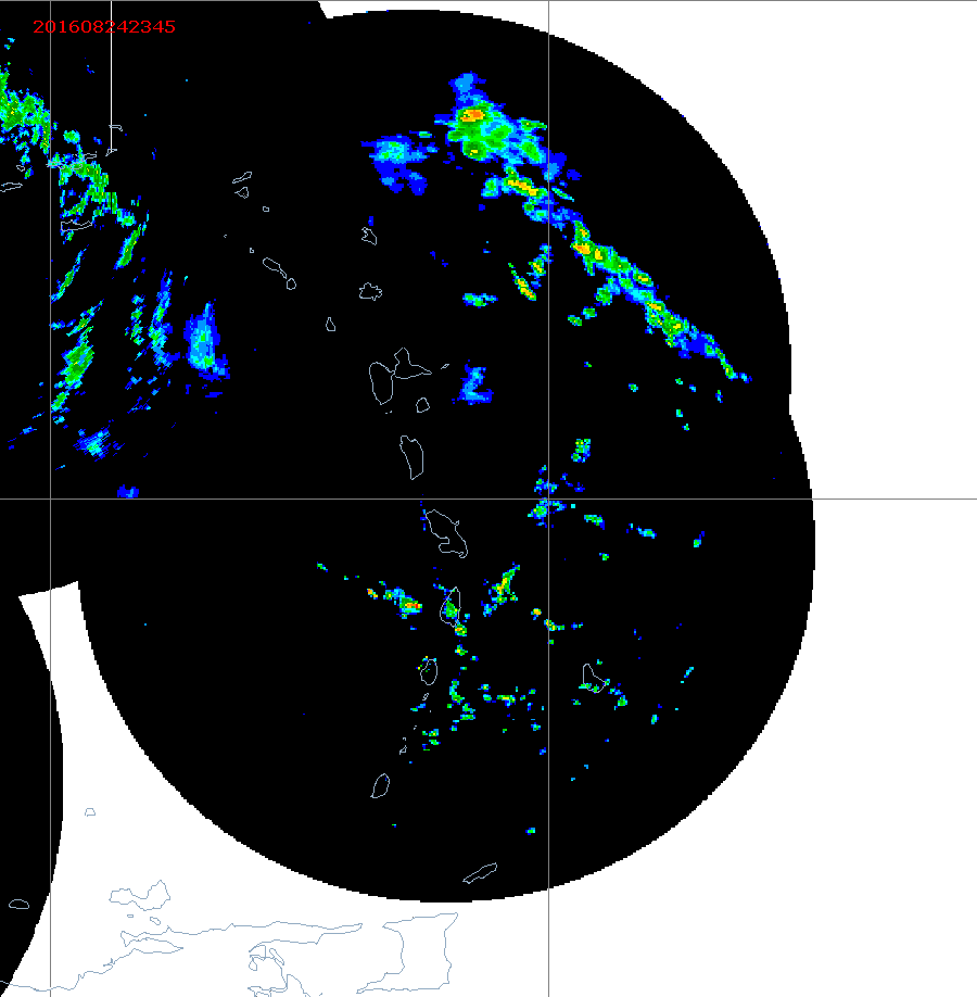 Barbados Weather Caribbean Radar Mosaic Animation for 99L Aug 2016 Approach
