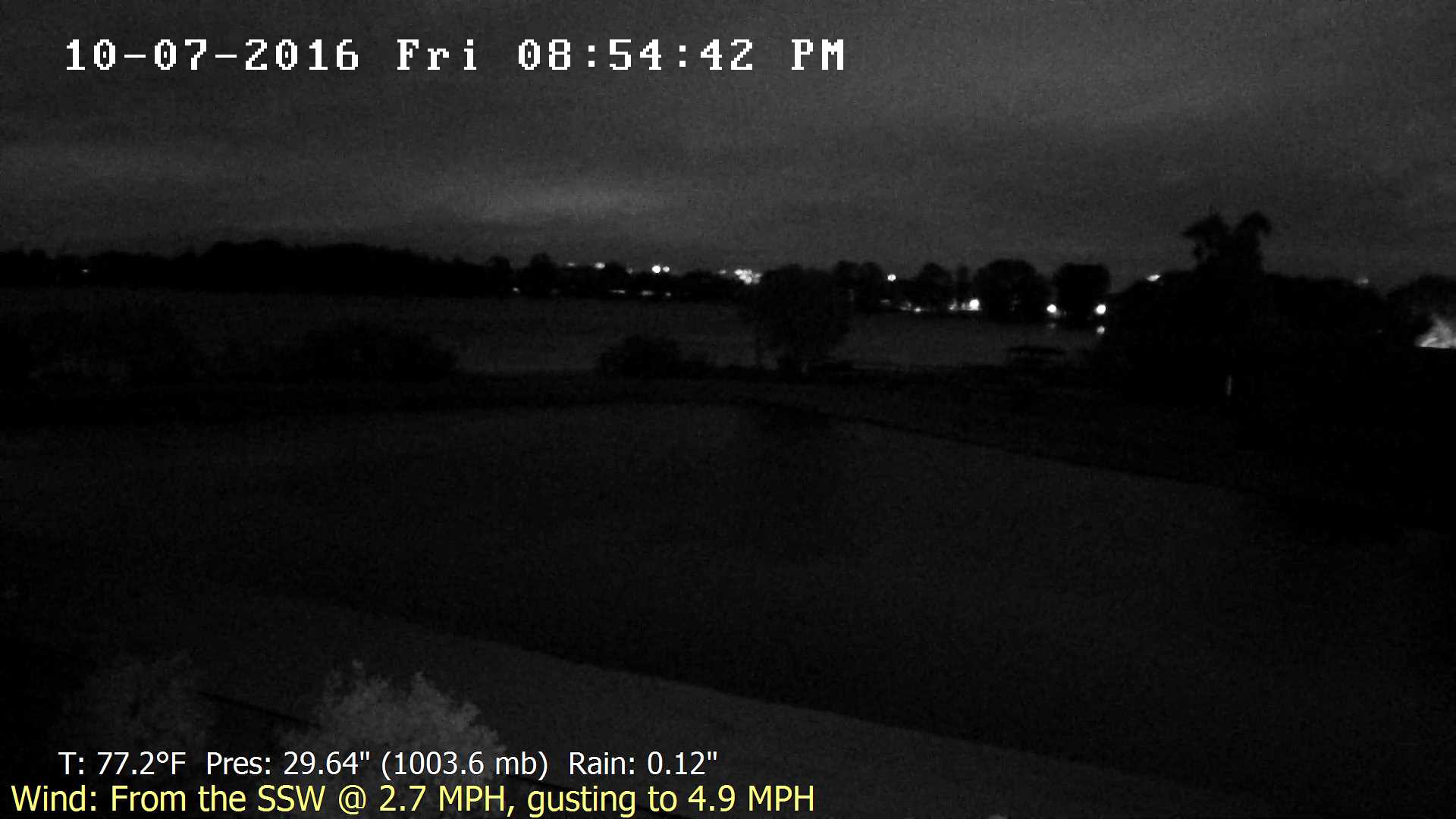 Flhurricane Orlando Lake Marsha Cam recording approach of Matthew (2016)