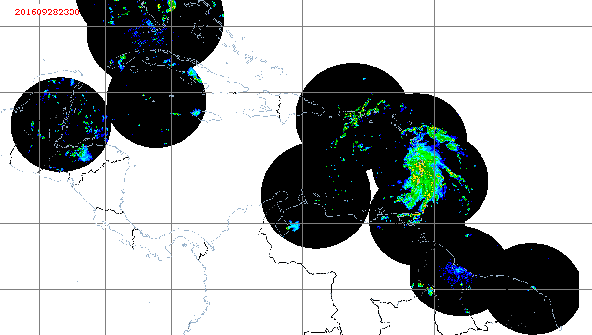 Barbados Weather Caribbean Radar Mosaic Animation for Matthew (2016)