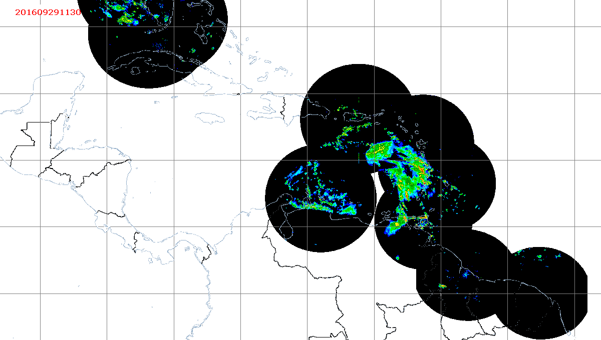Barbados Weather Caribbean Radar Mosaic Animation for Matthew (2016)