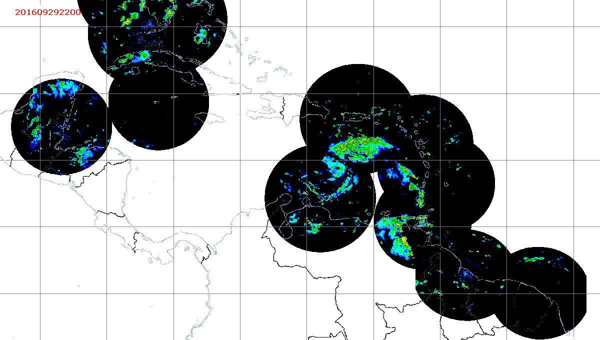 Barbados Weather Caribbean Radar Mosaic Animation for Matthew (2016)