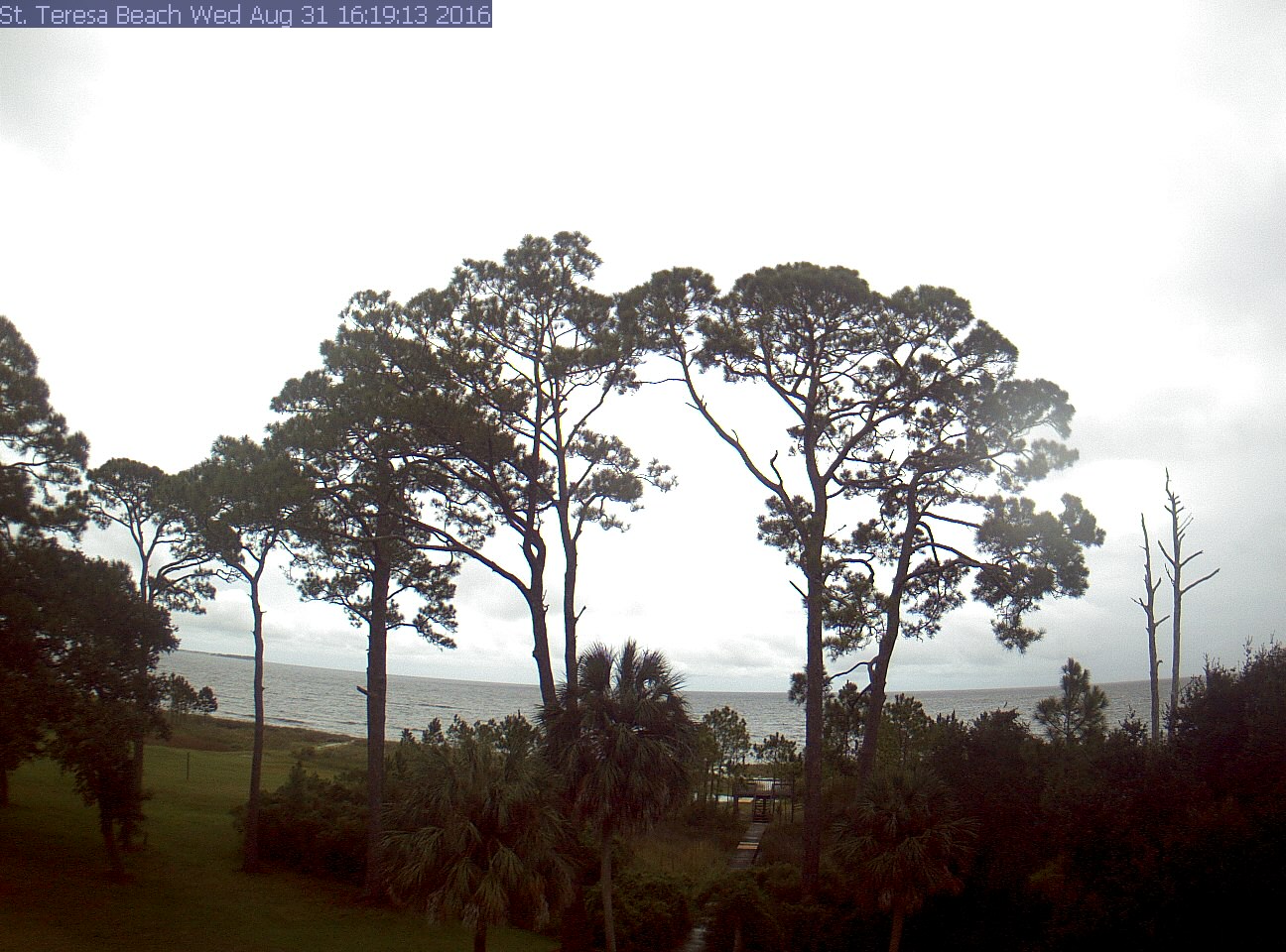 St Teresa Beach Cam recording approach of Hermine (2016)