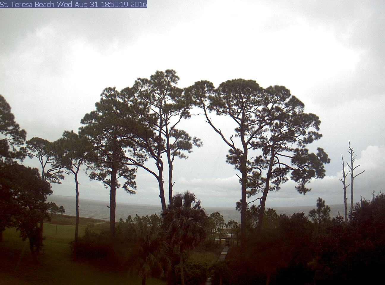 St Teresa Beach Cam recording approach of Hermine (2016)