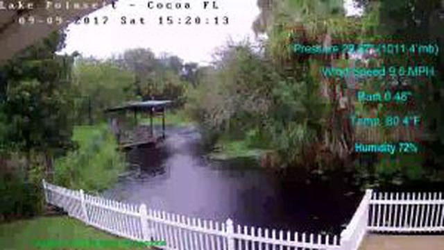 Flhurricane Cocoa Lake Poinsett Canal Cam (Irma 2017)