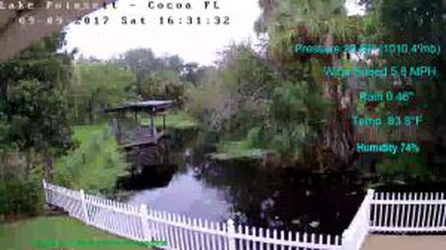 Flhurricane Cocoa Lake Poinsett Canal Cam (Irma 2017)