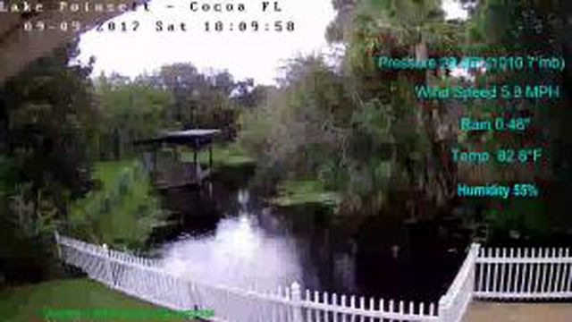 Flhurricane Cocoa Lake Poinsett Canal Cam (Irma 2017)