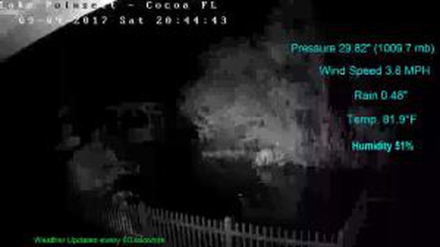Flhurricane Cocoa Lake Poinsett Canal Cam (Irma 2017)