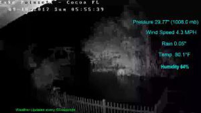 Flhurricane Cocoa Lake Poinsett Canal Cam (Irma 2017)