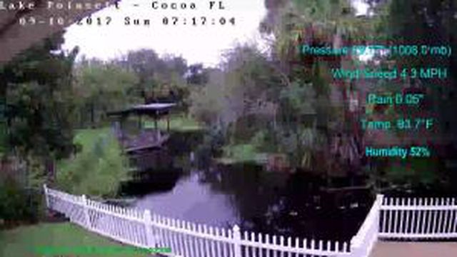 Flhurricane Cocoa Lake Poinsett Canal Cam (Irma 2017)