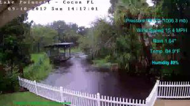 Flhurricane Cocoa Lake Poinsett Canal Cam (Irma 2017)