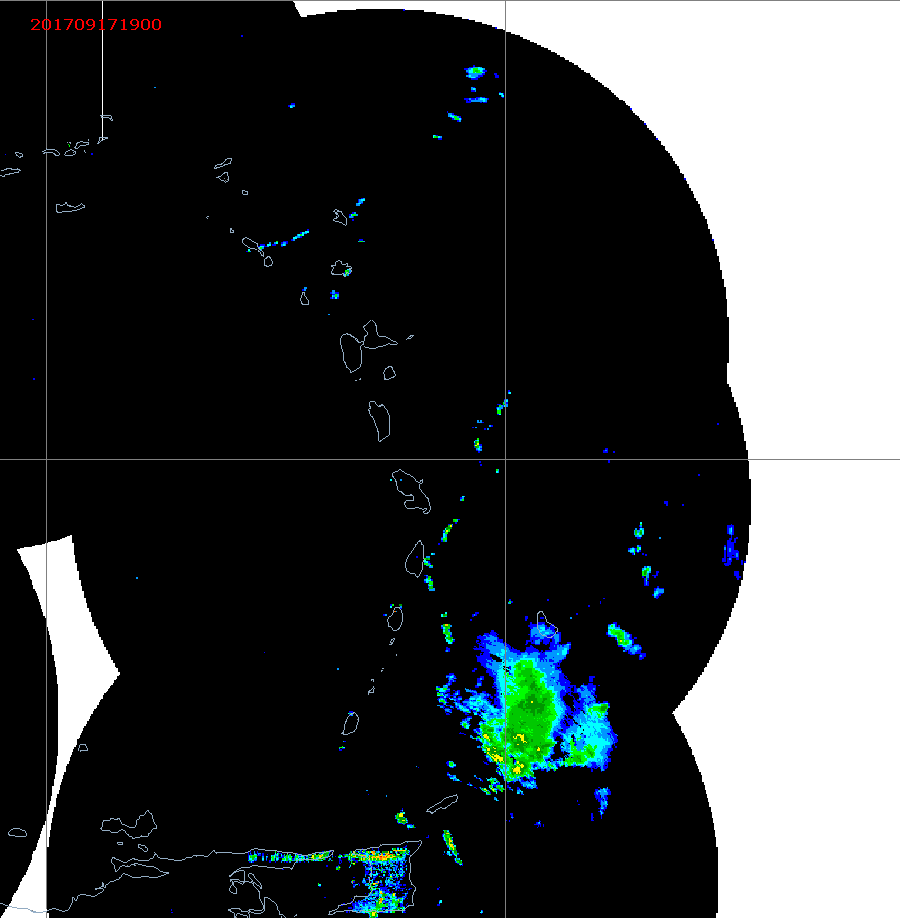 Barbados Weather E. Caribbean Radar Mosaic Animation for Maria (2017)