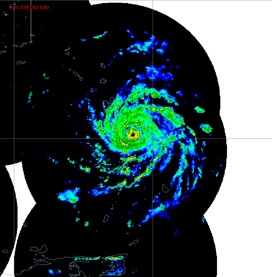 Barbados Weather E. Caribbean Radar Mosaic Animation for Maria (2017)