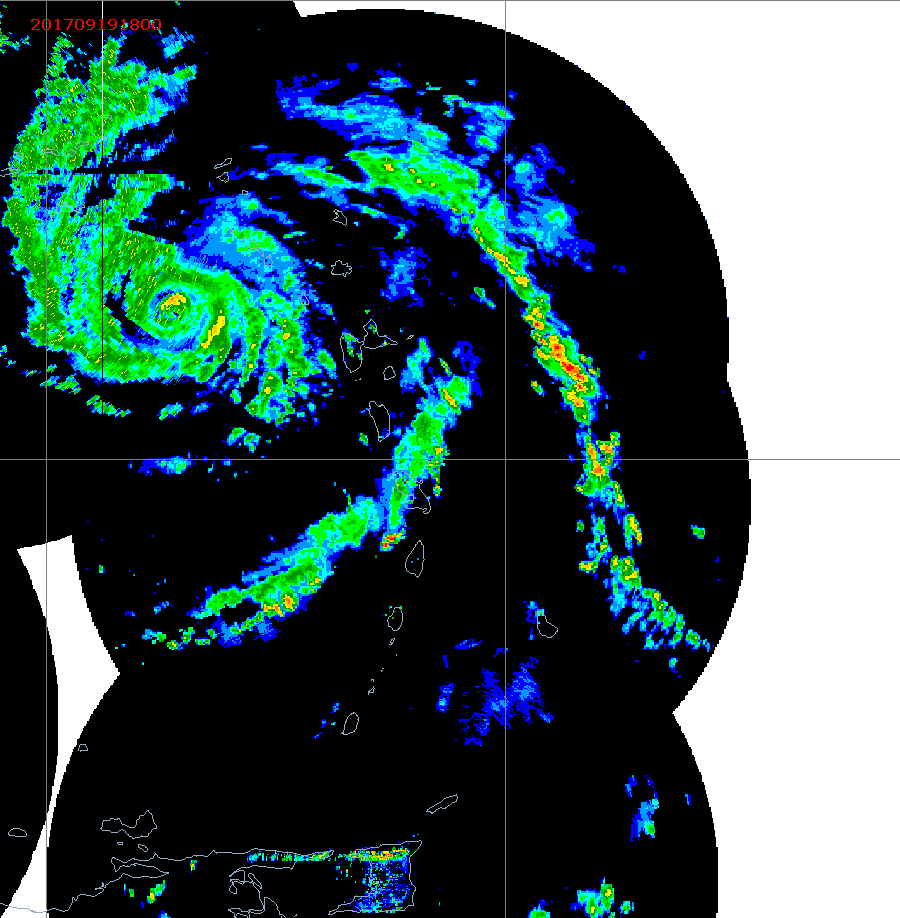 Barbados Weather E. Caribbean Radar Mosaic Animation for Maria (2017)