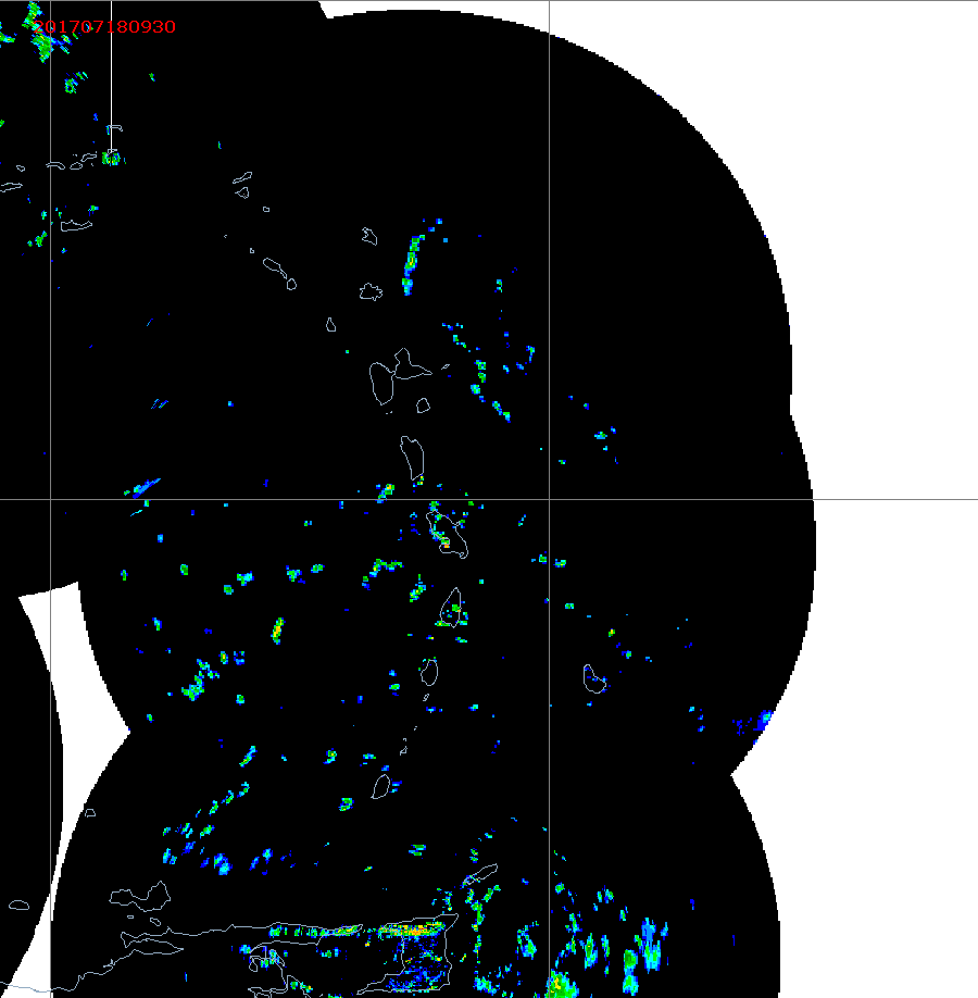 Barbados Weather E. Caribbean Radar Mosaic Animation for Don (2017)