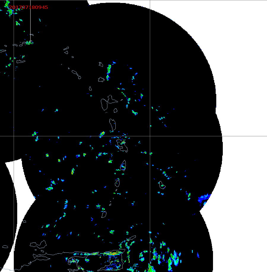 Barbados Weather E. Caribbean Radar Mosaic Animation for Don (2017)