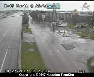 IH-45 North at Airline (Harvey 2017)