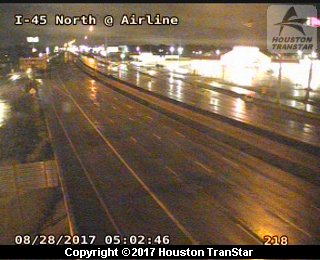 IH-45 North at Airline (Harvey 2017)